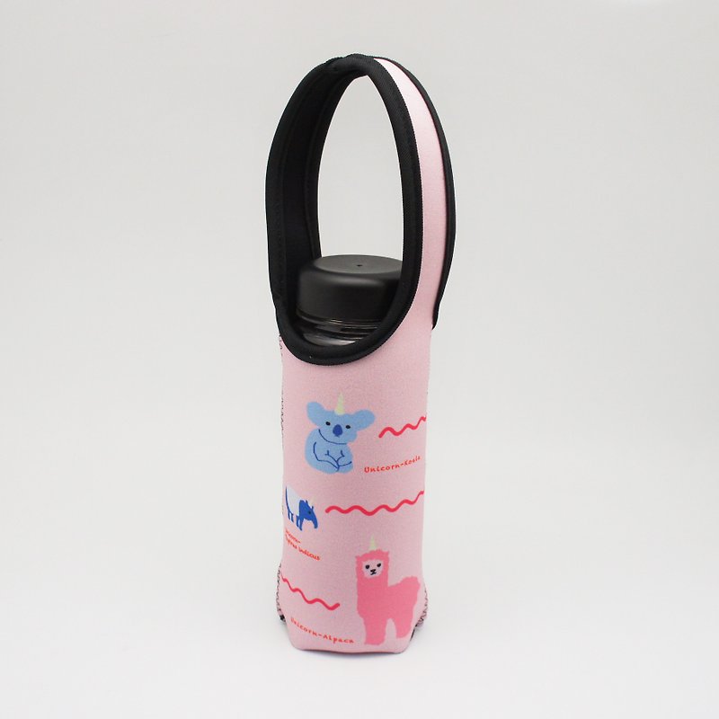BLR 提把 保冷瓶套 一天一怪獸 Animal 水壺袋 TC20 - 杯袋/飲料提袋 - 聚酯纖維 粉紅色