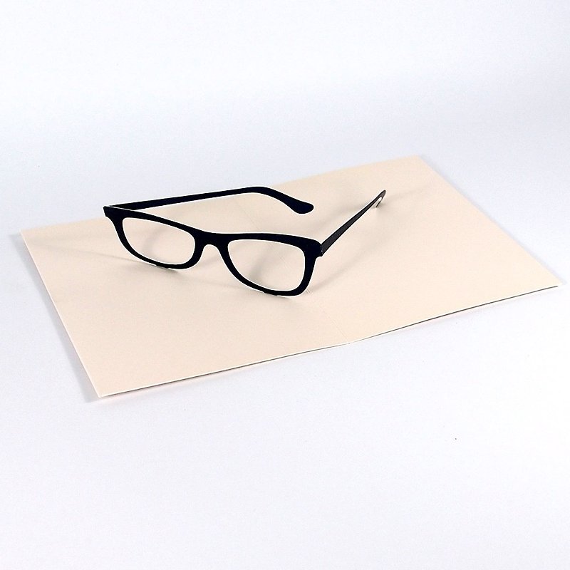 創意立體眼鏡【Up With Paper Luxe-立體卡片 多用途】 - 心意卡/卡片 - 紙 白色