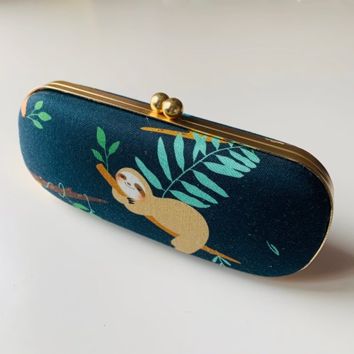 Bagel Baggo 深藍肥肥樹懶眼鏡盒/筆盒/首飾盒