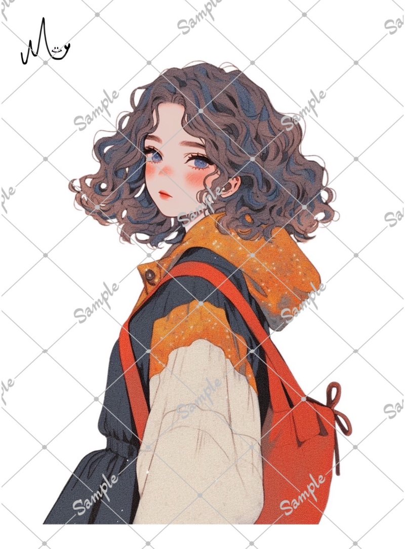 オリジナル人物ステッカー - 貼紙 - 紙 