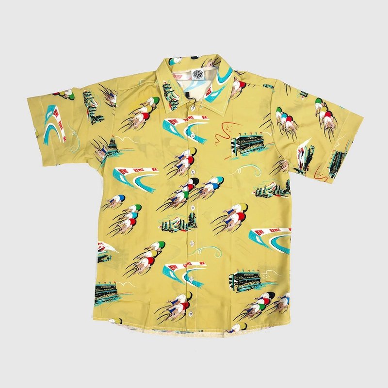 【Ostroy】Amarillo Resort Shirt_休閒襯衫 - 腳踏車/滑板/周邊 - 聚酯纖維 白色