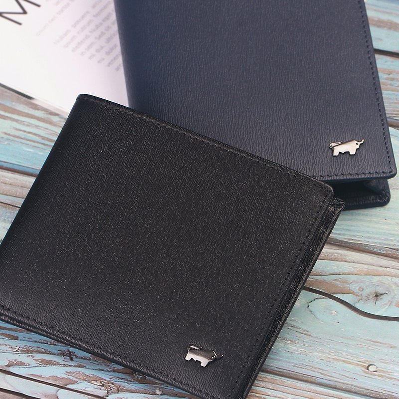 [Free upgrade gift packaging] Mercer-II 4-card coin bag wallet-black/BF384-315-BK - กระเป๋าสตางค์ - หนังแท้ สีดำ