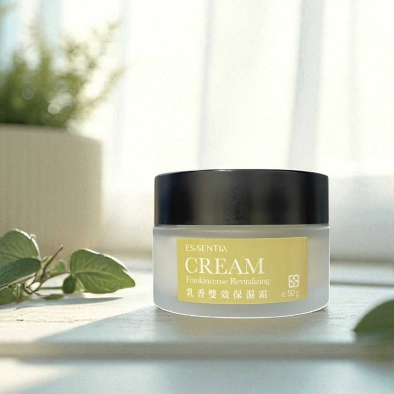 【乳香雙效保濕霜】面霜+眼霜合一 無矽靈乳霜 抗老緊緻 修護淡斑 - 乳霜 - 濃縮/萃取物 白色