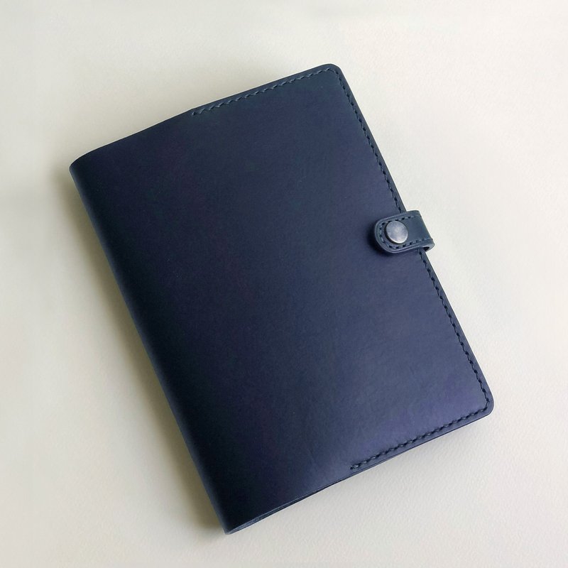 Logbook B6 皮革筆記本/書衣/手帳 - 英國賽車綠/海軍藍 - 筆記本/手帳 - 真皮 藍色