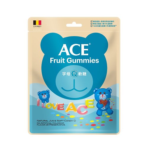 ACE Family ACE 字母Q 軟糖量販包 240公克/袋