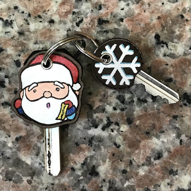 [Playing shoes decoration] Christmas key set (Christmas Husband public version) - Keychains - Waterproof Material Multicolor