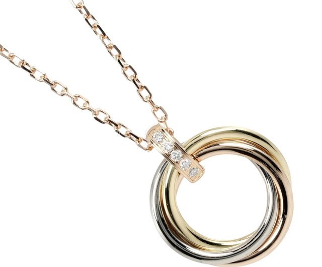 【国内発送★Cartier】トリニティ ネックレス 18K WG YG PG 日本直送】カルティエ CARTIER トリニティ ネックレス K18