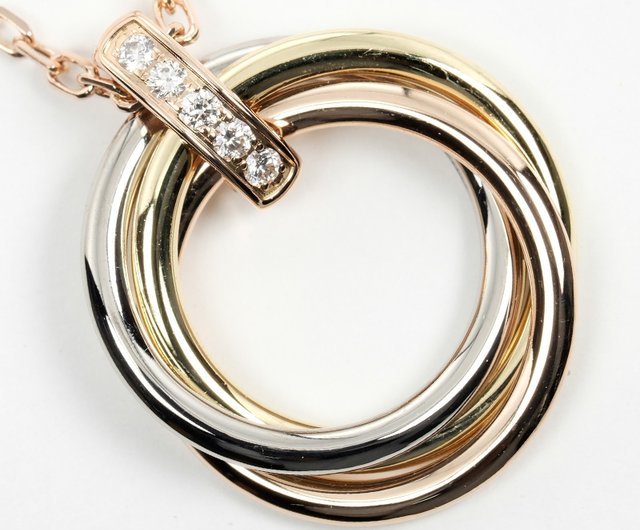 【国内発送★Cartier】トリニティ ネックレス 18K WG YG PG 日本直送】カルティエ CARTIER トリニティ ネックレス K18