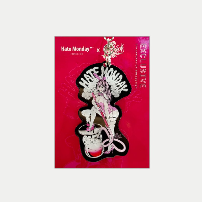 HATE MONDAY X Elphonso LAM -ACRYLIC KEYCHAIN匙扣(PBHMS25A83) - 其他 - 塑膠 白色