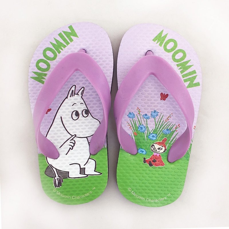 Moomin嚕嚕米授權-夾腳拖鞋(兒童)08 - 男/女童鞋 - 橡膠 紫色