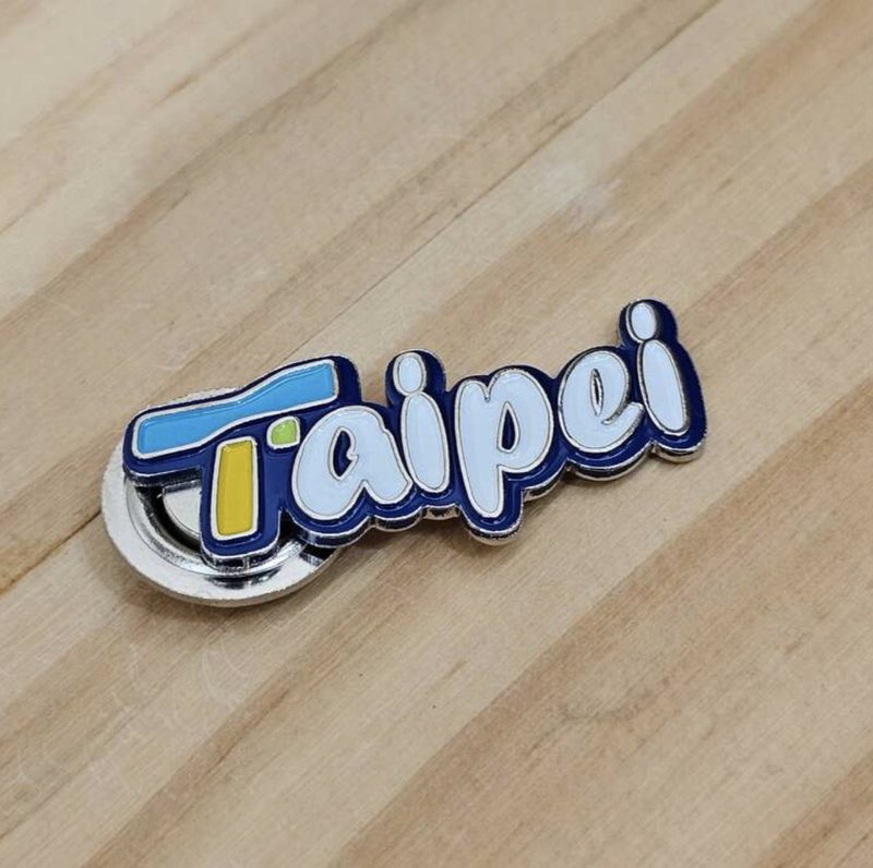 Taipei城市徽章 - 徽章/別針 - 其他金屬 