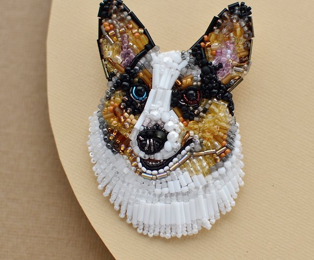 世界有名な うちの子刺繍 犬ブローチ ゴールデンレトリバー オーダーメイド ゴールデンレトリバー アクセサリー