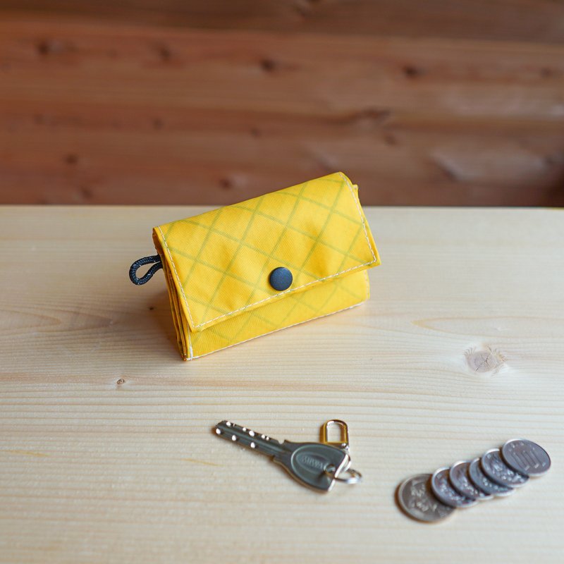 Yellow・ミニハイカーウォレット/登山・アウトドア・防水・超軽量・ミニ財布・slowhike・HW-03 - 錢包/皮夾/長短夾 - 環保材質 黃色
