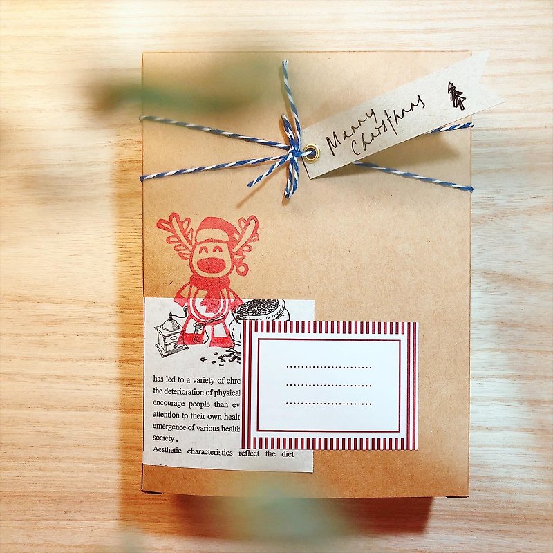 エルク氏-クリスマスギフトボックスパッケージA5 - ギフトボックス - 紙 