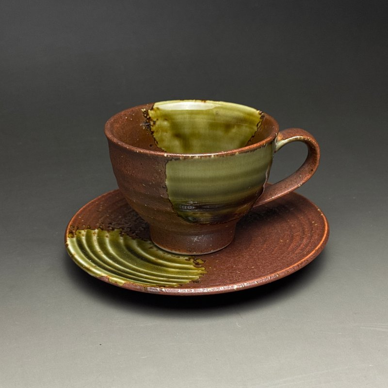 台灣【手作HandMade】侘寂の咖啡杯組拾 - 咖啡杯/馬克杯 - 陶 咖啡色