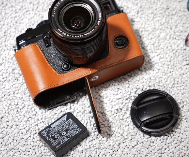 富士フイルム - x-pro2 レザーカバー ストラップ Fujifilm X-Pro2 xpro ii X-PRO3用の本革ハーフカメラケース