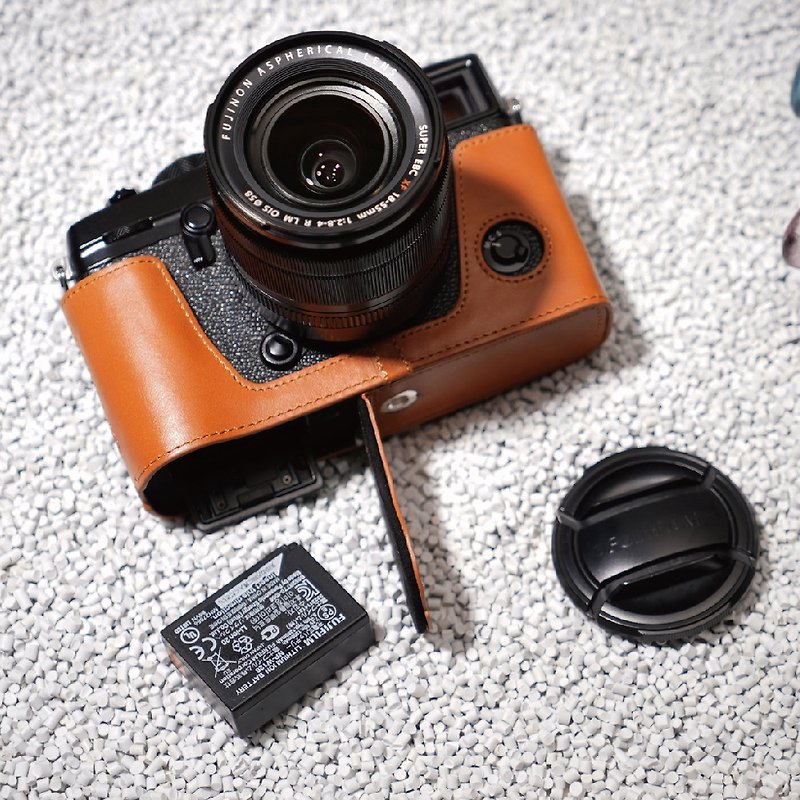 Camera Case & Wrist strap Set for Fujifilm XPRO2 - Cameras - Genuine Leather Multicolor