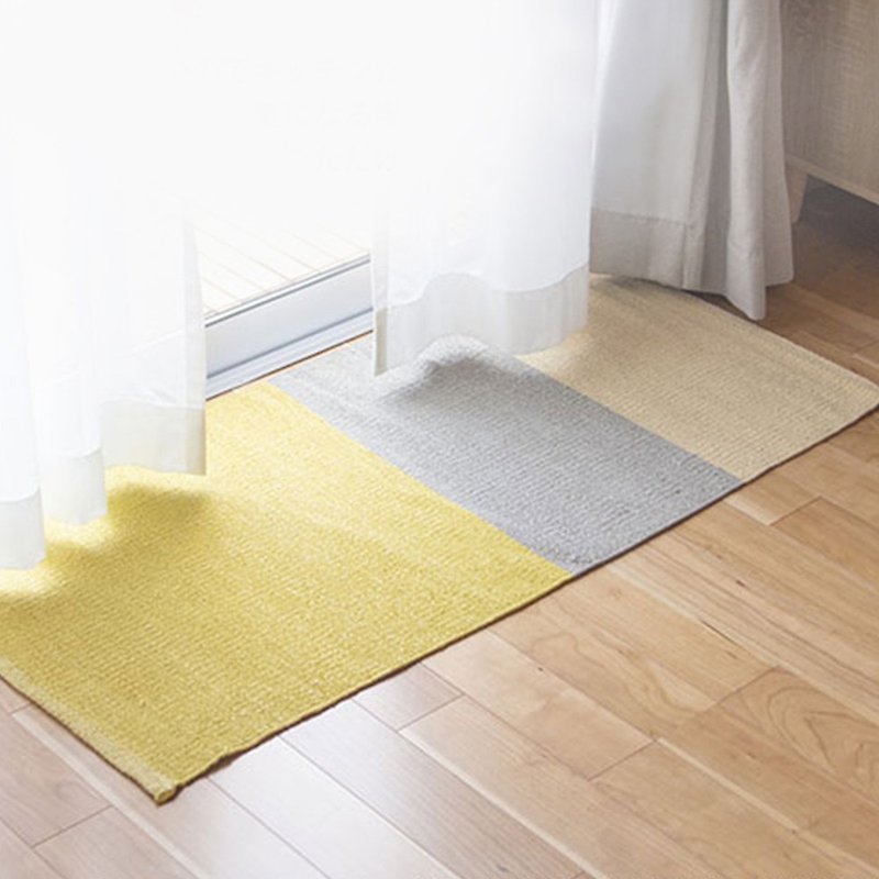 Japan OKA PLYS base waterproof and oil-proof PVC woven kitchen floor mat-60x120cm-2 colors optional - พรมปูพื้น - เส้นใยสังเคราะห์ หลากหลายสี