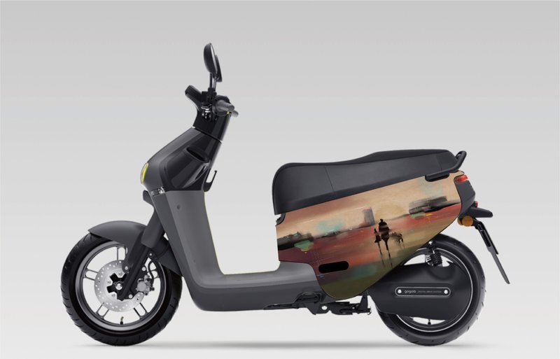 Gogoro 防刮車套 2代 3代 viva, mix  Ai1 Ai3 UR2  抽像畫 系列 - 其他 - 聚酯纖維 