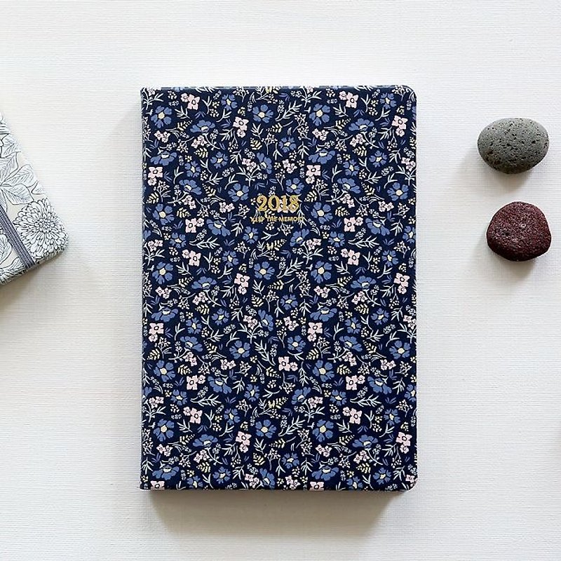 Dailylike 2018 good memory aging diary -07 flowers and vine, E2D05958 - Notebooks & Journals - Paper Blue