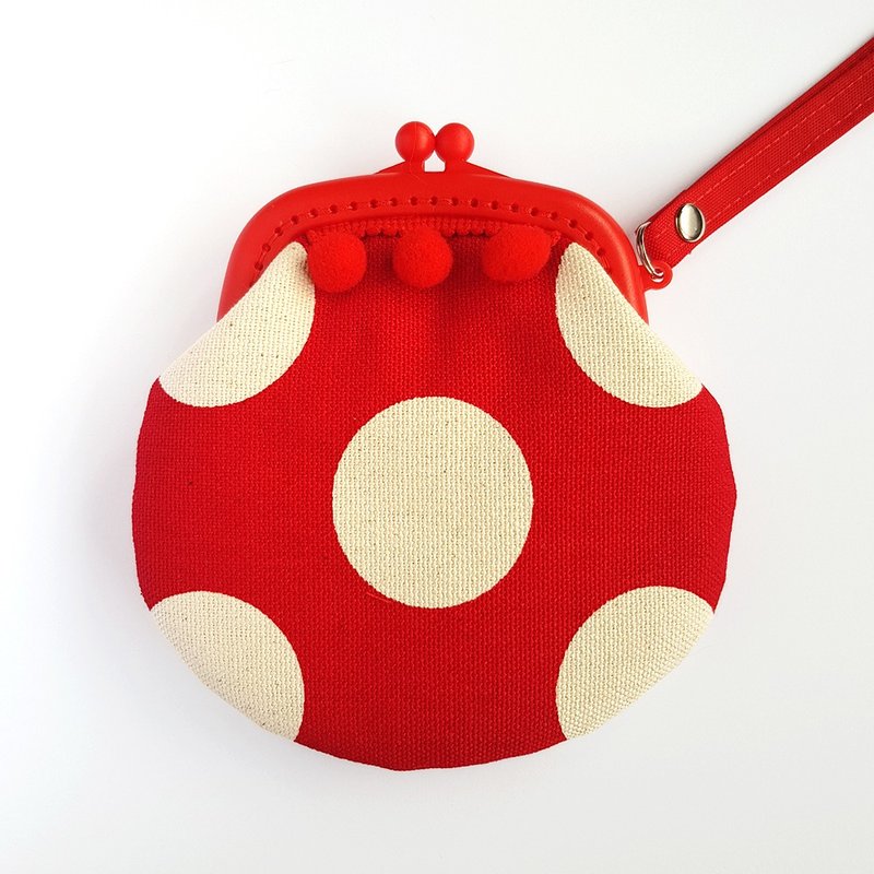 Little Waltz Plastic Mouth Gold Coin Purse Plus/Red/Black - Coin Purses - Cotton & Hemp Black