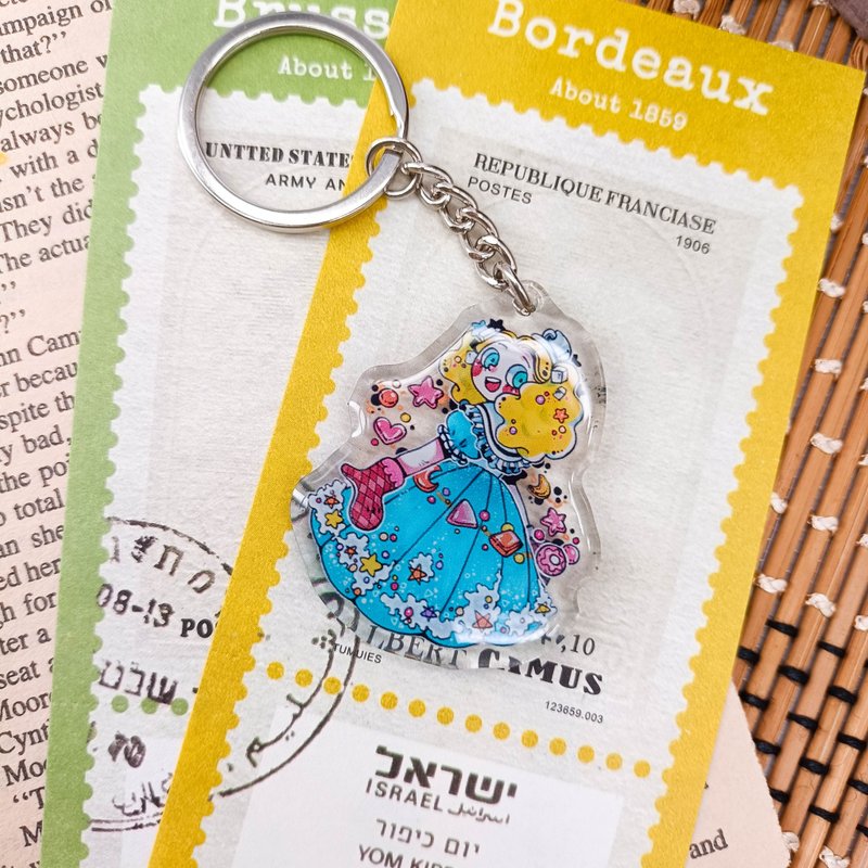 WF681 _職人1 Series of Workers 1/ 晶透吊飾 stationery charm - 鑰匙圈/鑰匙包 - 塑膠 多色