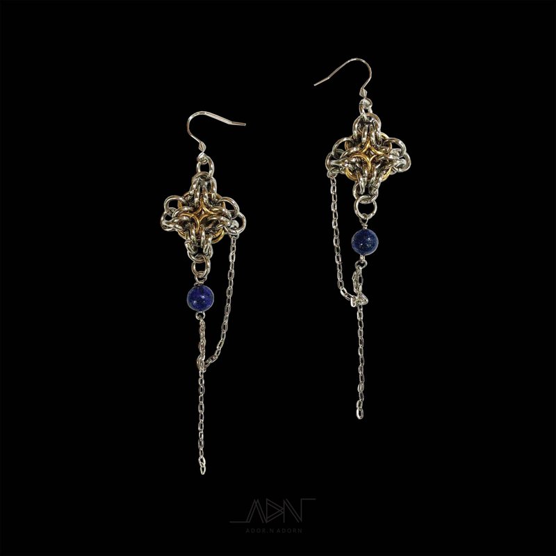Earrings  Dok Krajang #2 - 耳環/耳夾/耳骨夾 - 不鏽鋼 銀色