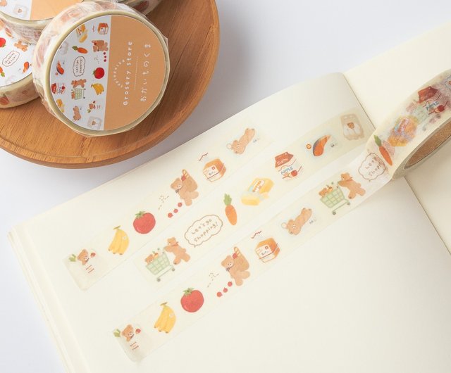 ①新品　PETテープ　まとめて　マスキングテープ　海外　くま　女の子 1882af」女の子 人物 マスキングテープ PETテープ 全6種