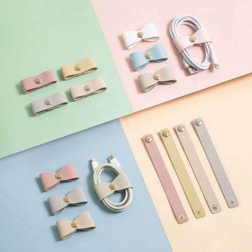 ekax 皮革壓扣整線器組(多款任選)