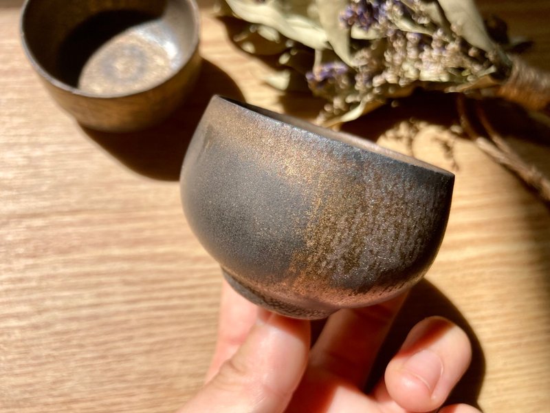 【世界にひとつ】　自分だけのお猪口 - 酒杯/酒器 - 陶 黑色