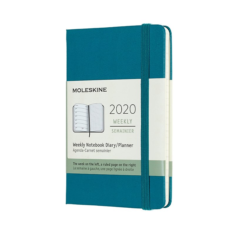 MOLESKINE 2020 Weekly 12M Hard Case-Pocket Green-Hot Stamping Service - สมุดบันทึก/สมุดปฏิทิน - กระดาษ สีเขียว