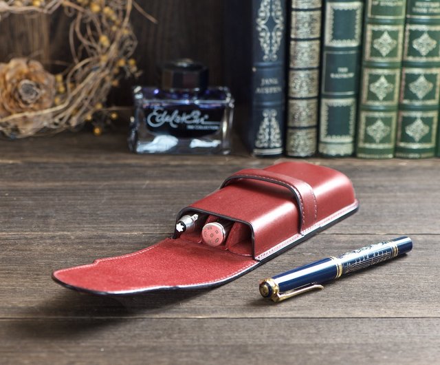 ワイン色のペンケース - ショップ 革小物 yoshii 筆箱・ペンケース