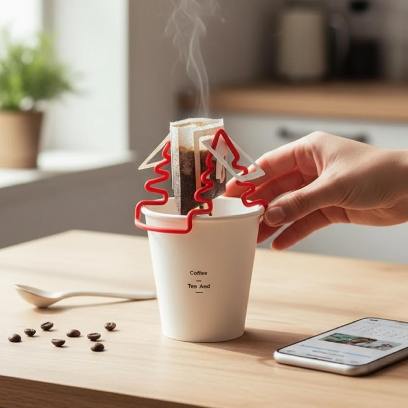 【StandlyxEuffee】Christmas Tree/Mt. Fuji - Includes 1 canvas bag + 2 packs of drip coffee bags - Coffee Pots & Accessories - Resin 