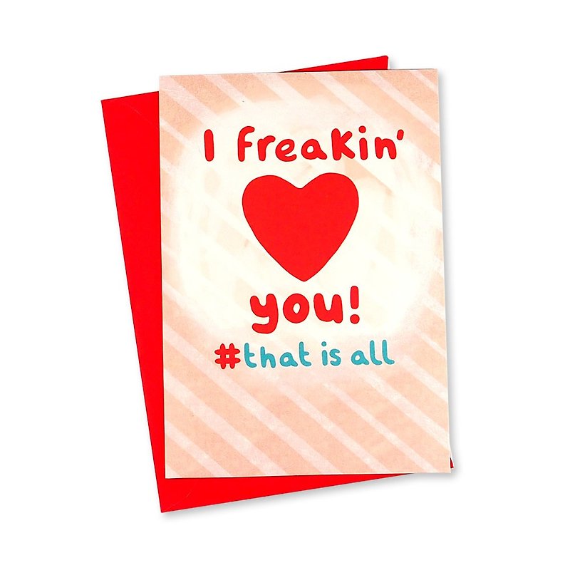 我瘋狂地愛你【Hallmark-卡片 情人節系列】 - 卡片/明信片 - 紙 多色