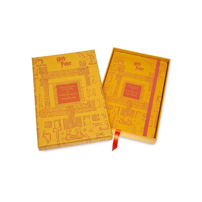 MOLESKINE Liport Limited Edition Notebook - L-shaped horizontal line - Robbery Map - Notebooks & Journals - Paper Orange