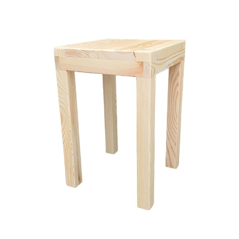 Solid wood square chair and stool with mortise and tenon connection. The empty chair and stool can be customized as CU115. - เฟอร์นิเจอร์อื่น ๆ - ไม้ สีนำ้ตาล