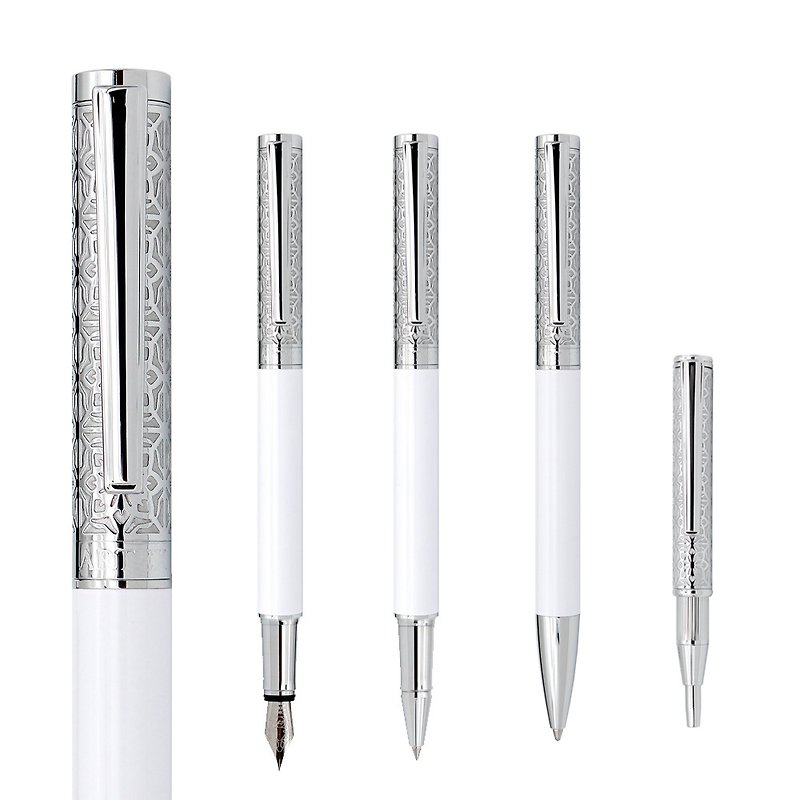 ARTEX Ultimate Series - Silver Dream - Fountain Pens - Copper & Brass Silver