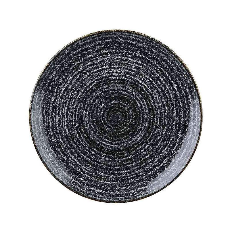 チャーチル | スタジオ プリント アニュアル リング シリーズ - ラウンド 22 cm ディナー プレート - ブラック - 皿・プレート - 磁器 ブラック