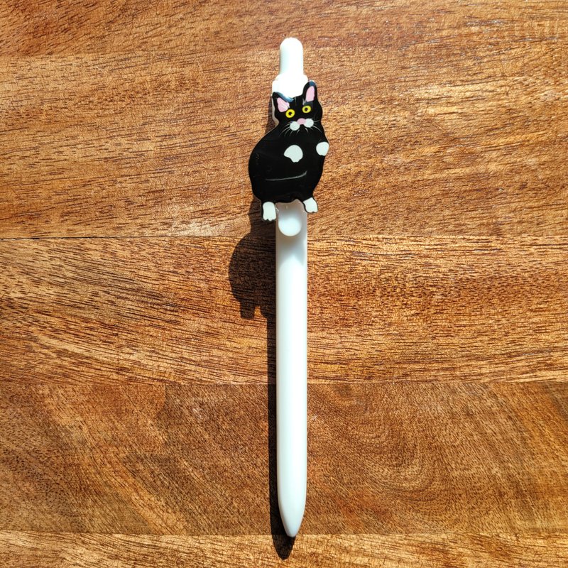 Tuxedo Cat Ballpoint Pen - Rollerball Pens - Acrylic Black