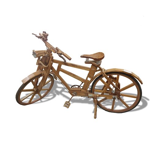 吉迪市 JatiLiving 【吉迪市100%全柚木家具】SS001 柚木腳踏車 單車 裝飾 工藝品