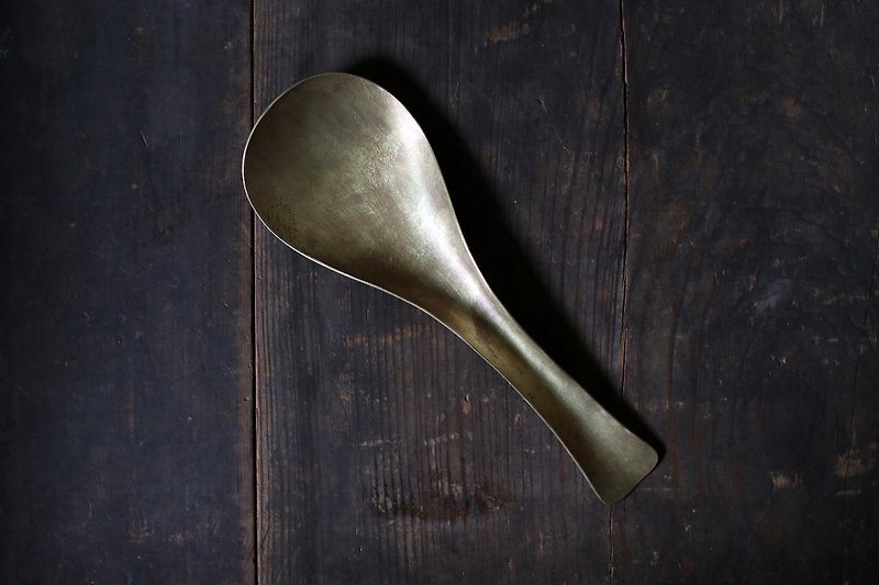 Tanaka _ bronze Bronze spoon _B09 - Cutlery & Flatware - Copper & Brass Gold