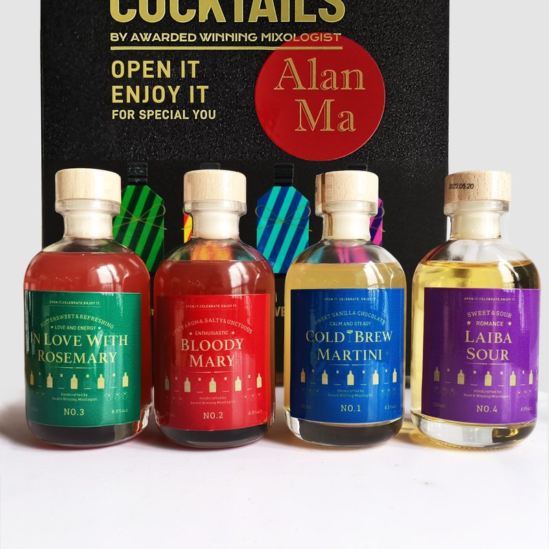 2025 Handcrafted 交換禮物特別版盲盒 盒面訂製名字Cocktails - 酒類/酒精飲品 - 玻璃 