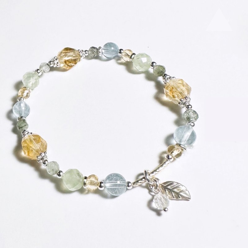 Summer Lang's Tail - Citrine. Stone. Stone. Design Bracelet - Bracelets - Crystal Green