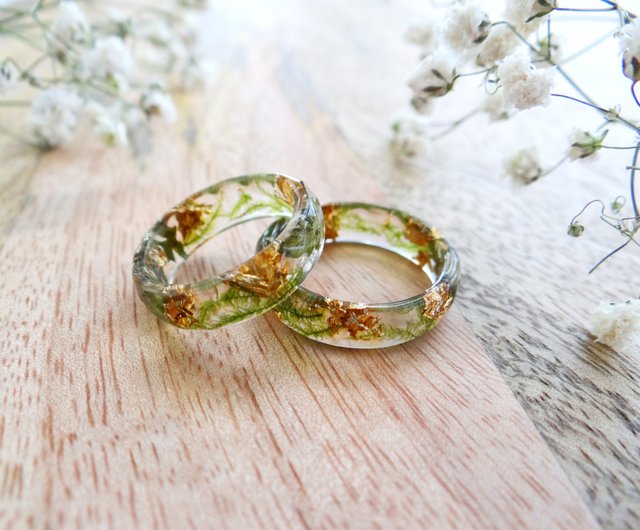 Resin stacking clearance rings