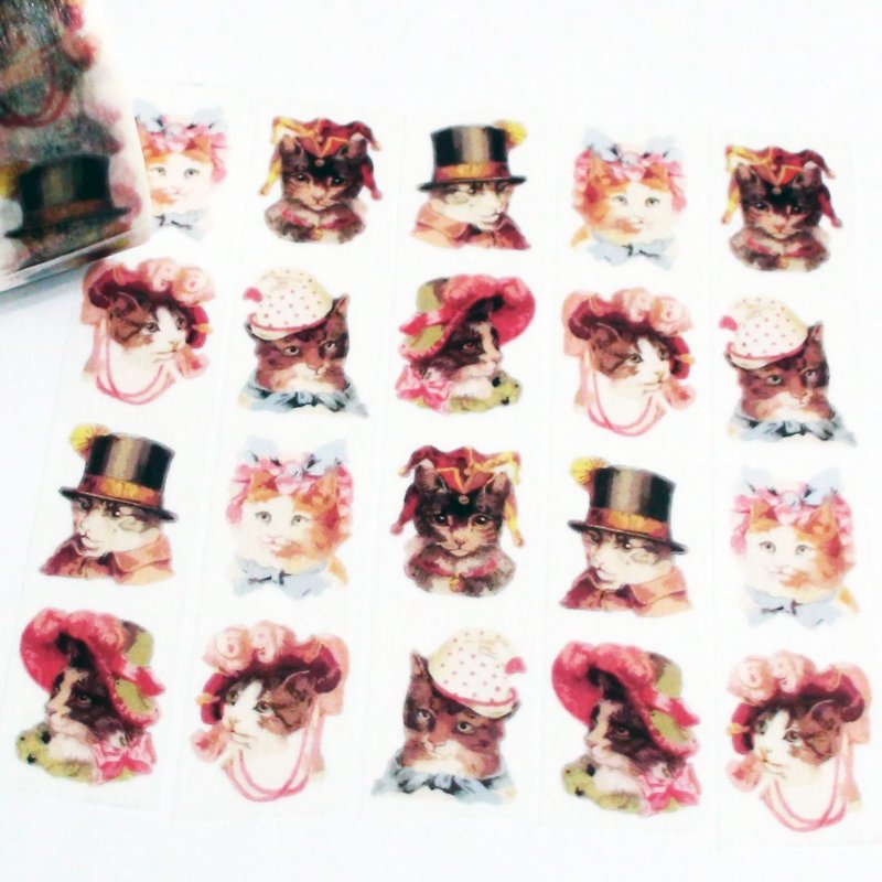 Masking Tape Cat Lady - มาสกิ้งเทป - กระดาษ 