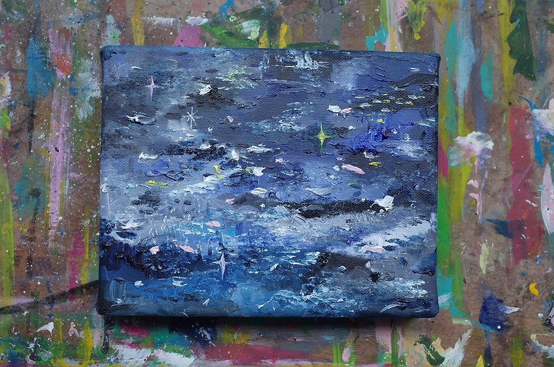 Heidi Original Painting - Blue Crystal Sea - อื่นๆ - วัสดุอื่นๆ 