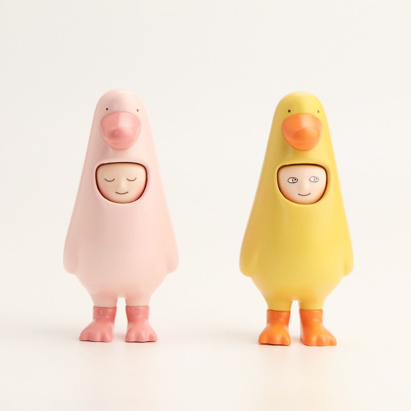 Happy to meet Chaowan CBB theater duck series doll box to play (two random models) - ตุ๊กตา - พลาสติก สึชมพู