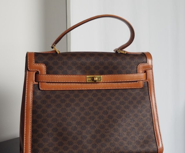セリーヌ　マカダム　ハンドバッグ　ヴィンテージ CELINE - 極希少 ヴィンテージ セリーヌ マカダム ハンドバッグ