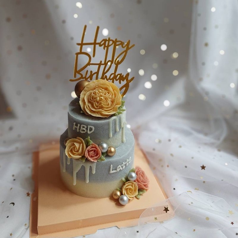 Pet cake birthday cake double layer cake can be picked up by yourself - อาหารแห้งและอาหารกระป๋อง - วัสดุอื่นๆ 