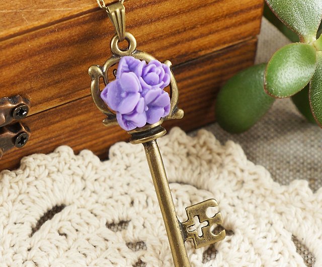 Flower Key Pendant